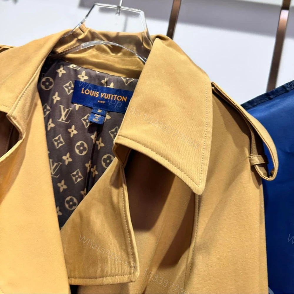 View 7 of Louis Vuitton Oversized Detail Trench Coat Sandy Beige 1ABD9W