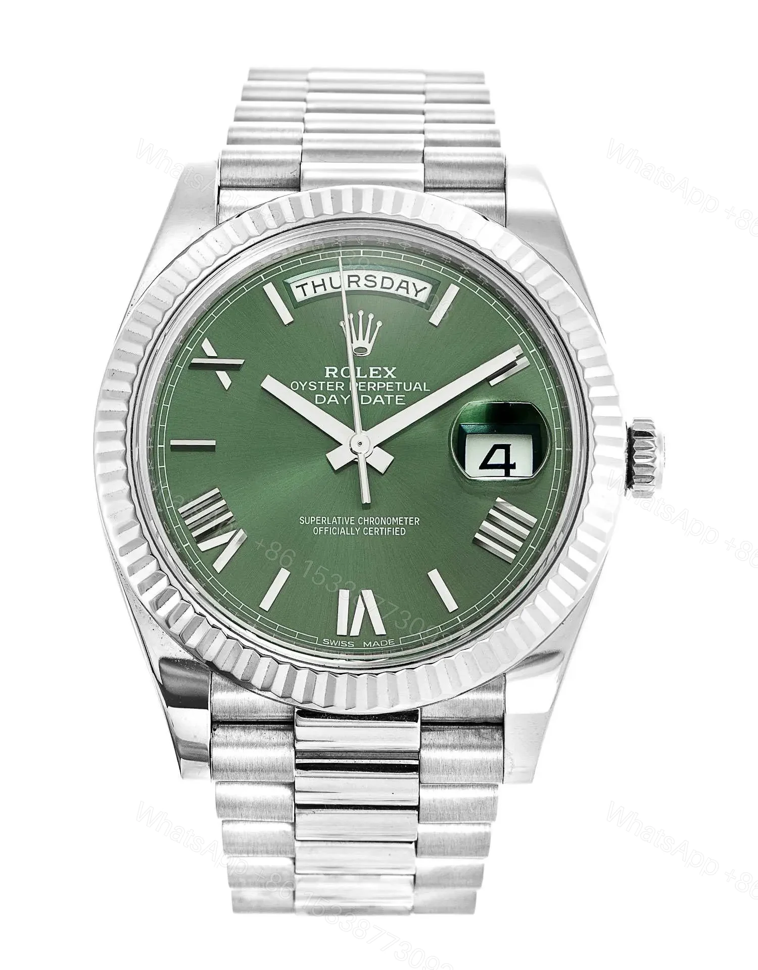 Rolex Day-Date Automatic White Gold President 228239 — view 1