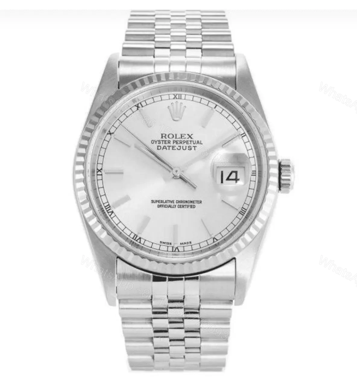 Super Clone Replica Rolex Datejust Silver — view 1