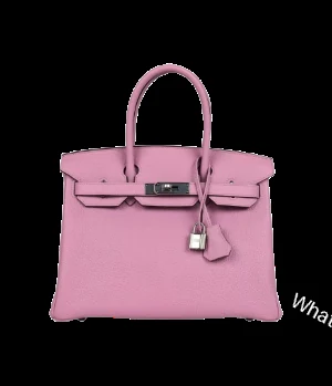 Hermès Birkin 30 Mauve Sylvestre Clemence Palladium Hardware — view 1