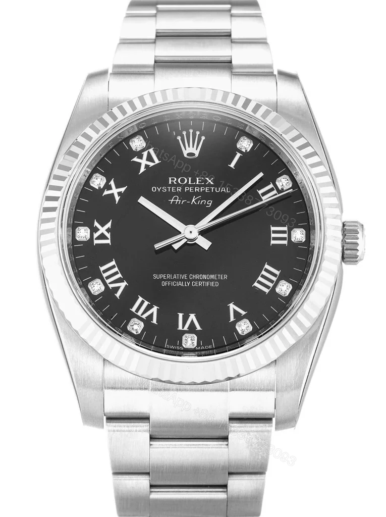 Replica Rolex Air-King Black Dial 114234 — view 1