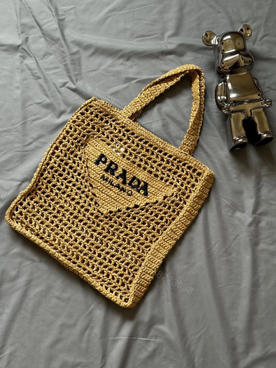 Triangle-logo tote bag — view 1