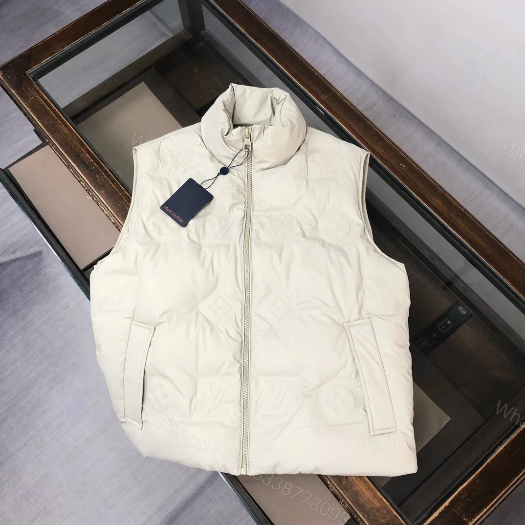 LVA貨白色羽絨背心秋冬新品 高仿精品保暖百搭款 質感對版男士外搭 — view 1