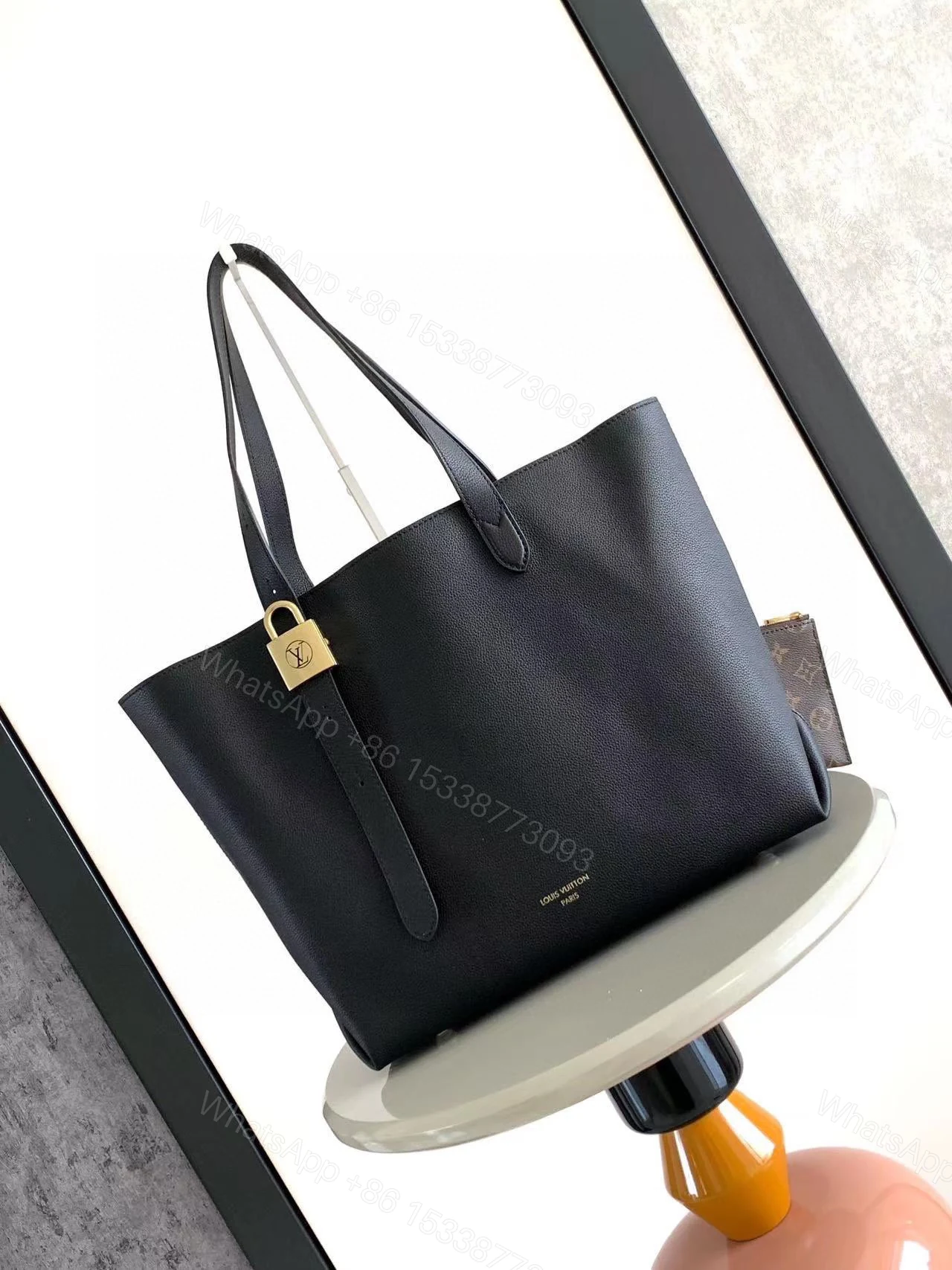 LV 一比一黑色托特包 大容量單肩包 商務通勤百搭款 — view 1