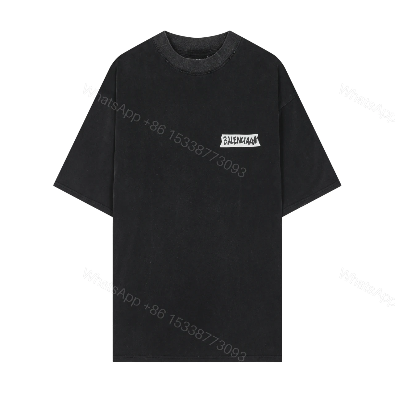 Balenciaga 一比一 男款 BB字母LOGO寬鬆短袖T恤 潮流百搭款 — view 1