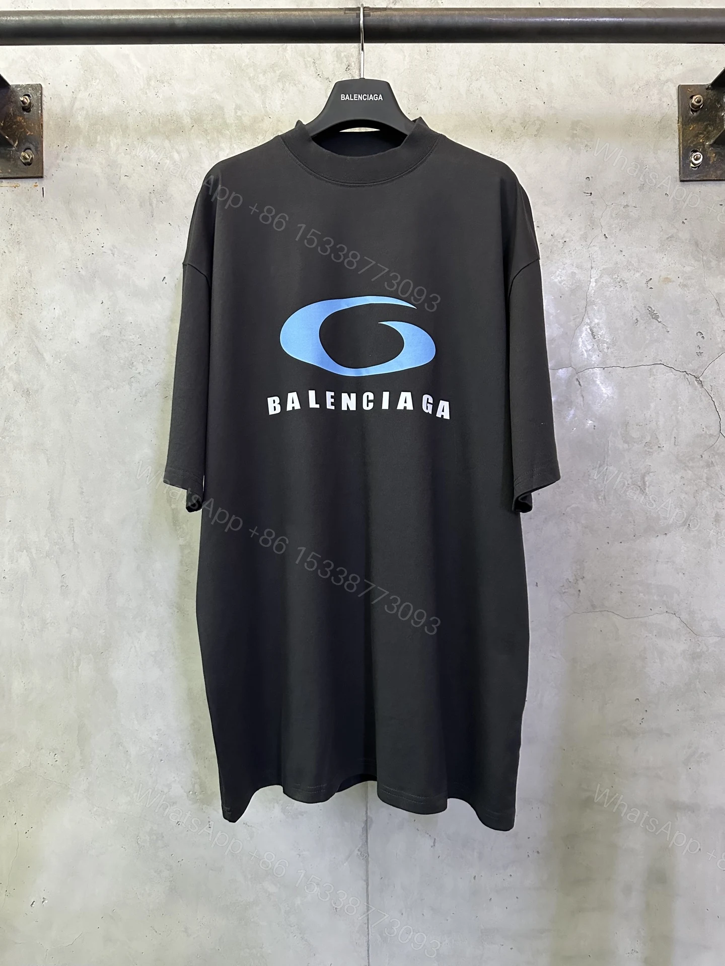 Balenciaga 一比一 男款大Logo印花短袖T恤 潮流街頭款 — view 1