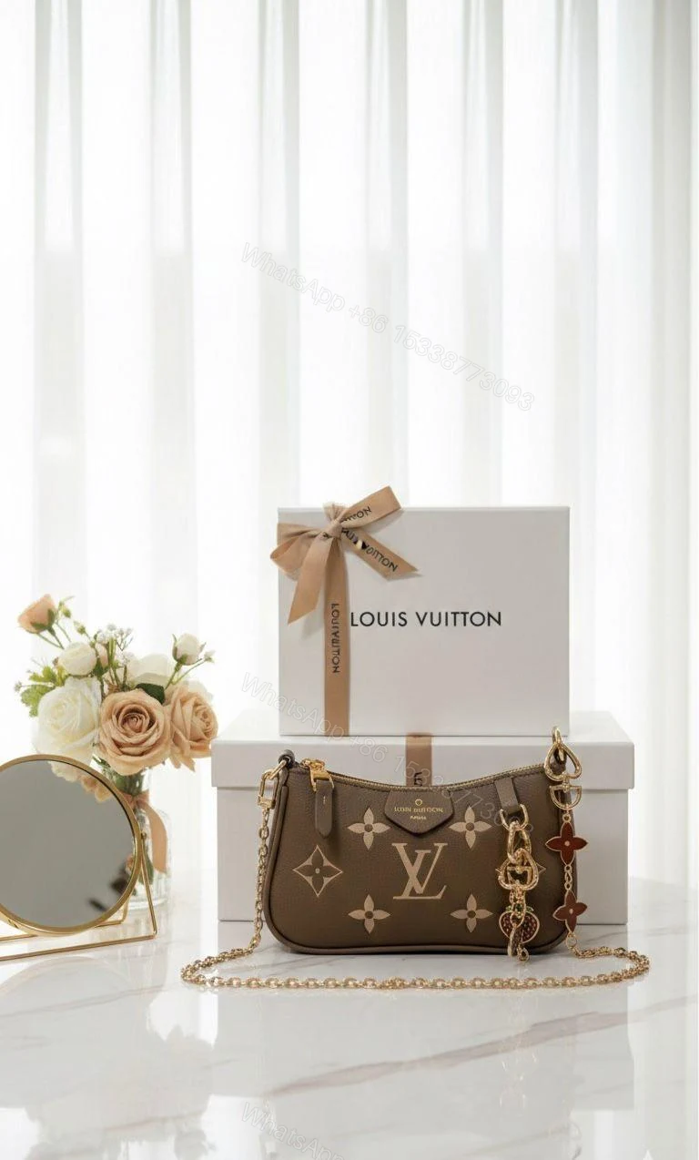 Louis Vuitton Monogram Empreinte Leather Bag Apricot First Copy | AAA+ Replica — view 1