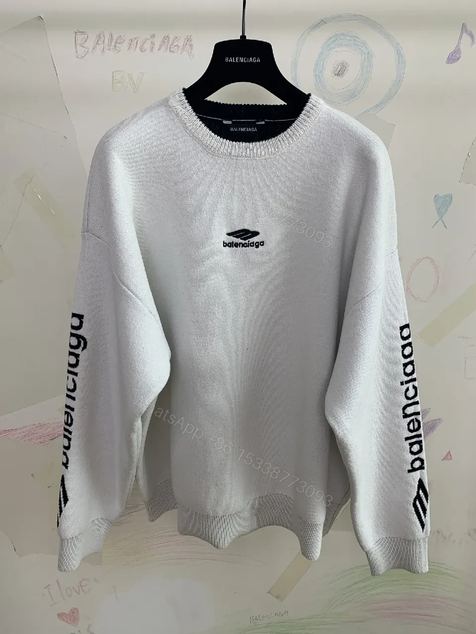 Off-White Knit Crew: Chunky, Relaxed Luxury Sweater — view 1