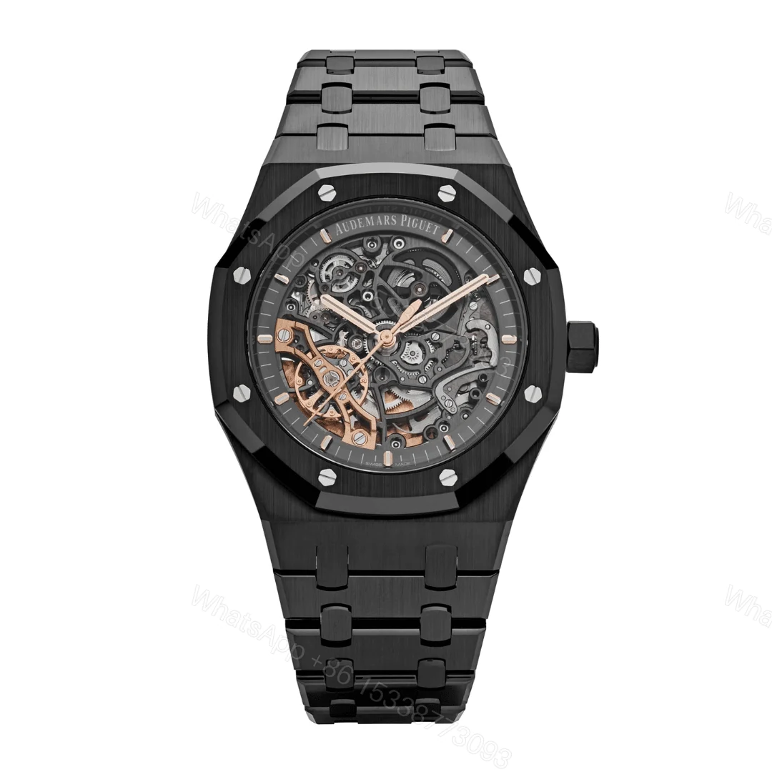 Audemars Piguet Royal Oak Skeleton Black Replica — view 1