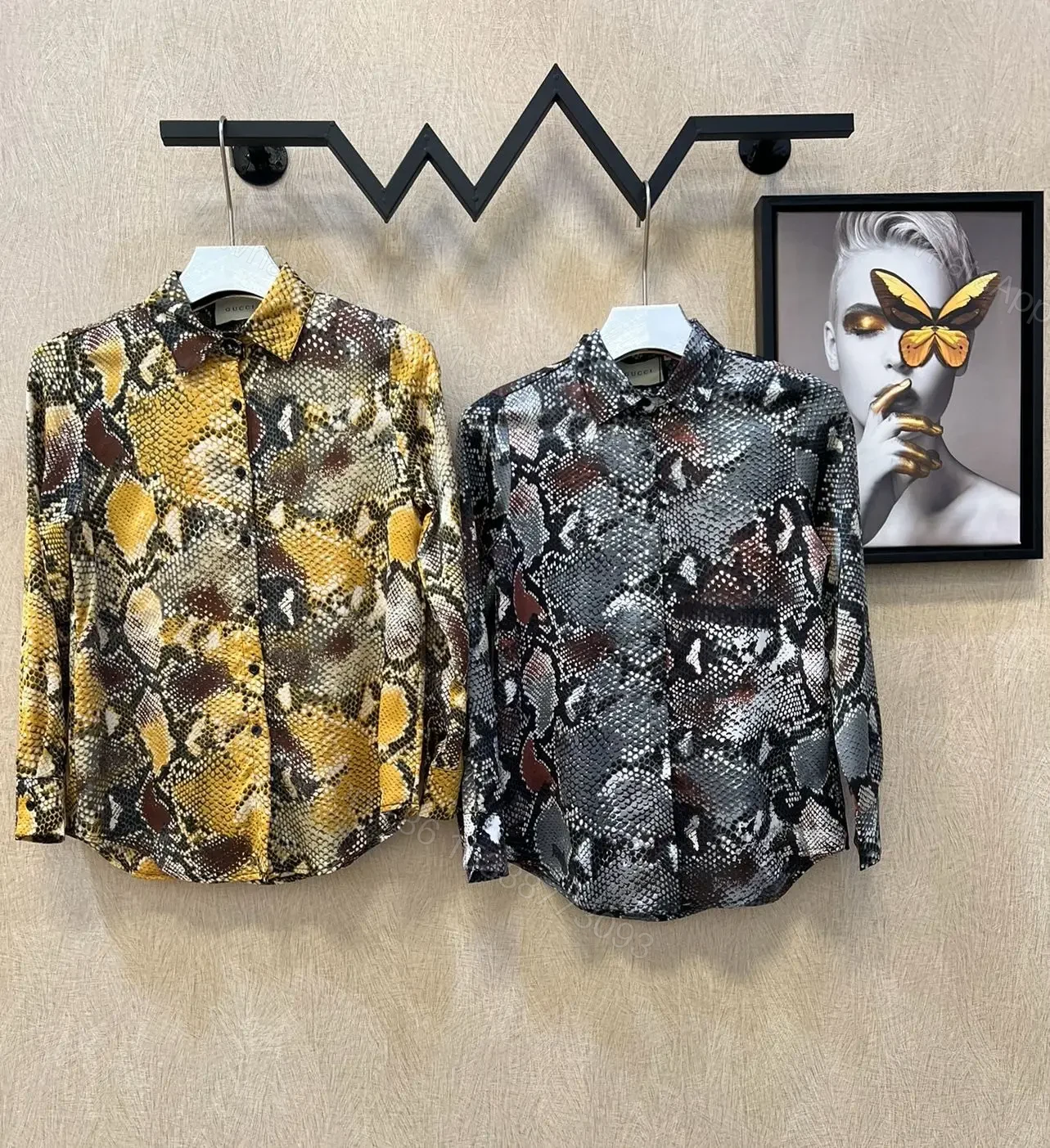 D&G Zara Oversized Snakeskin Print Shirt — view 1