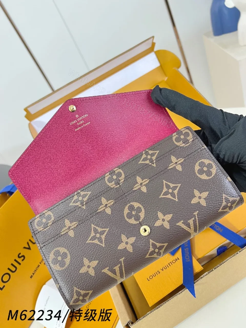 View 5 of Monogram Canvas Wallet – Compact, Luxe, Secure Card Holder