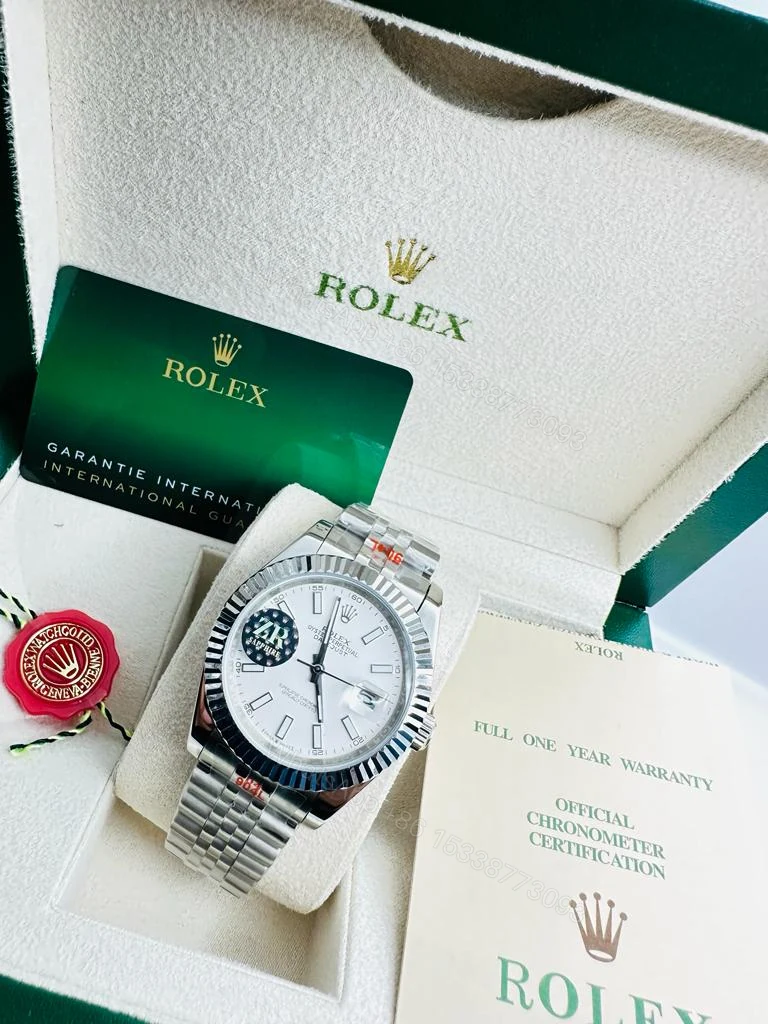 Rolex Datejust White Dial Replica Watch — view 1