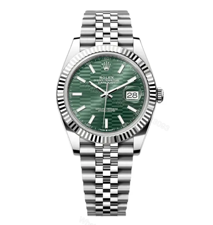 Rolex DateJust 41mm Green Dial Watches — view 1