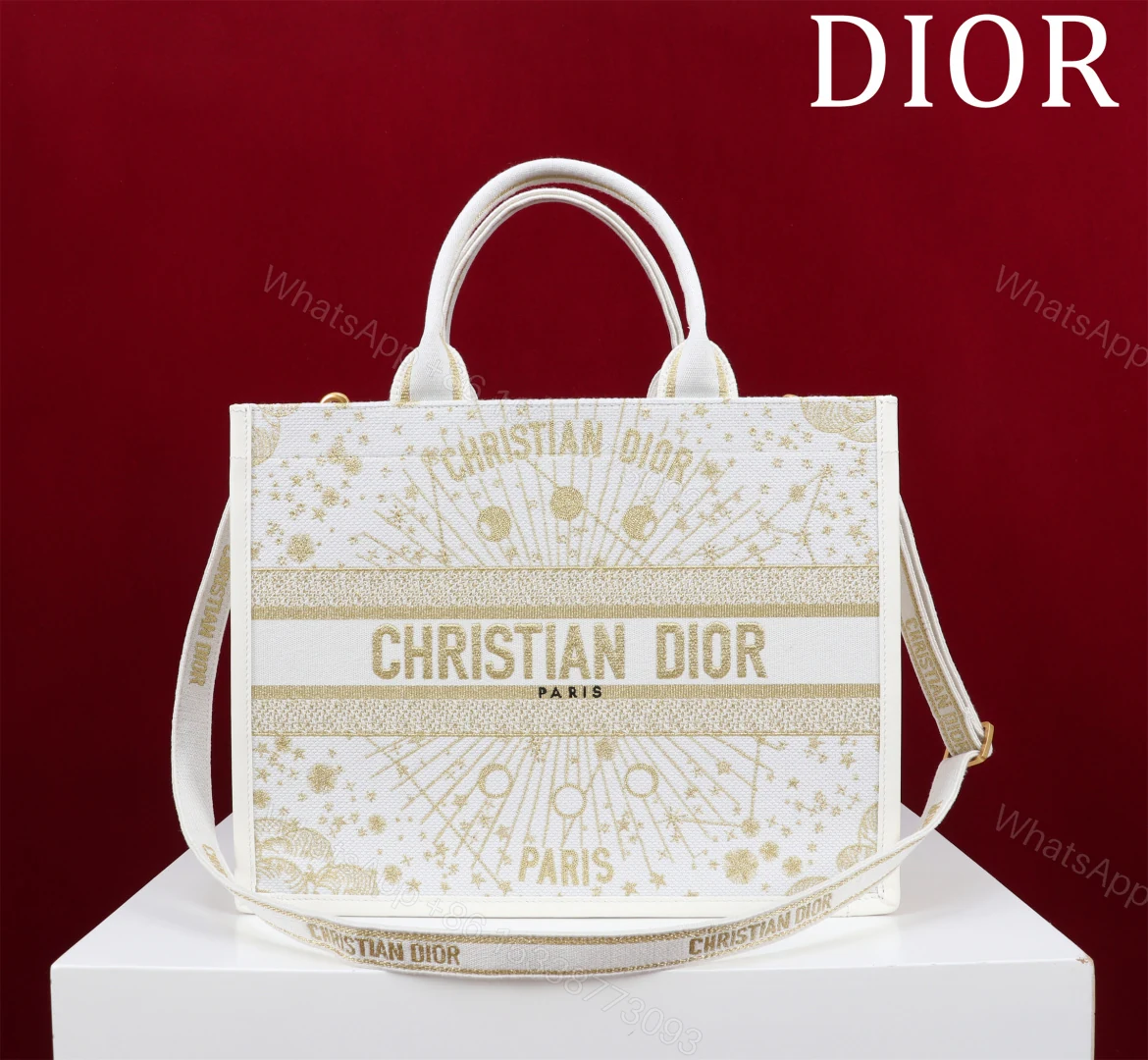 Dior 高仿女款Book Tote金線刺繡托特包 高質感通勤大容量 — view 1