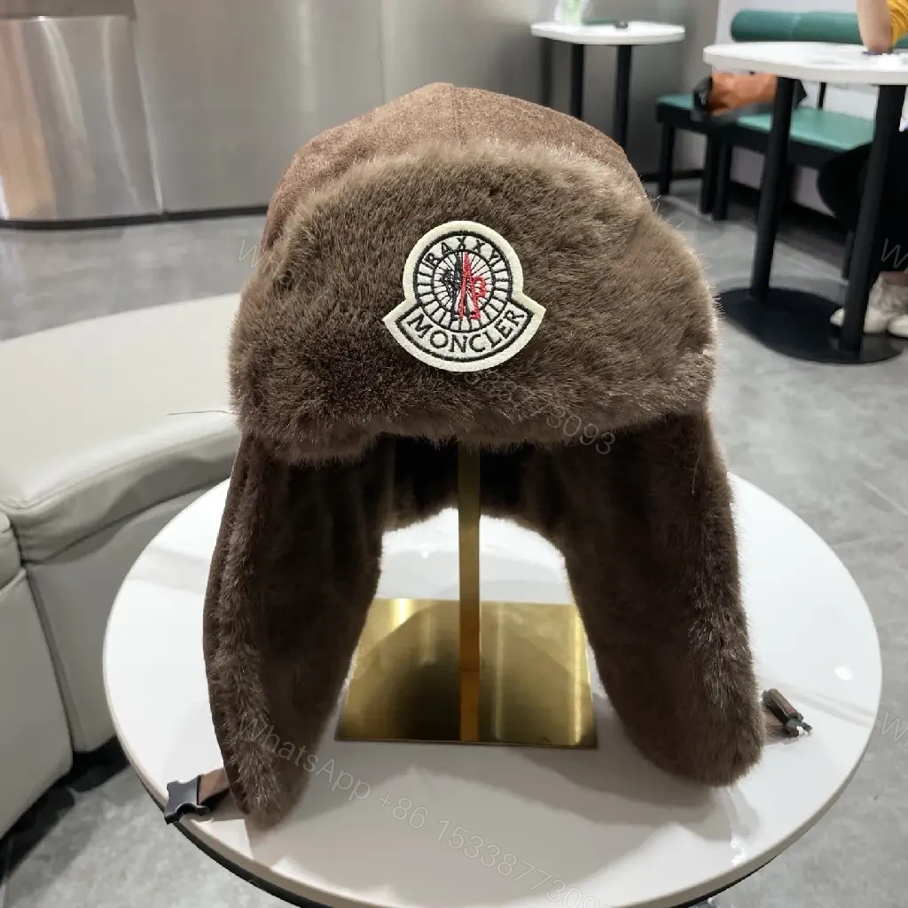 Brown Faux Fur-Trim Trapper Hat: Luxury Warmth, All-Season Style — view 1