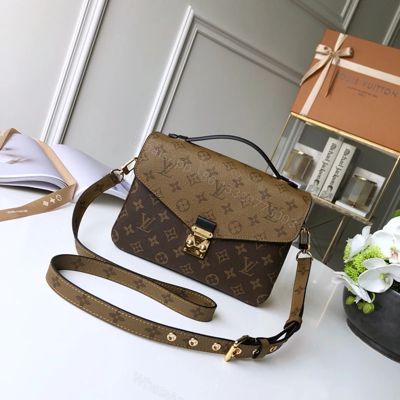 LV A貨Pochette Métis雙色拼接包 女士精品復古手提 — view 1