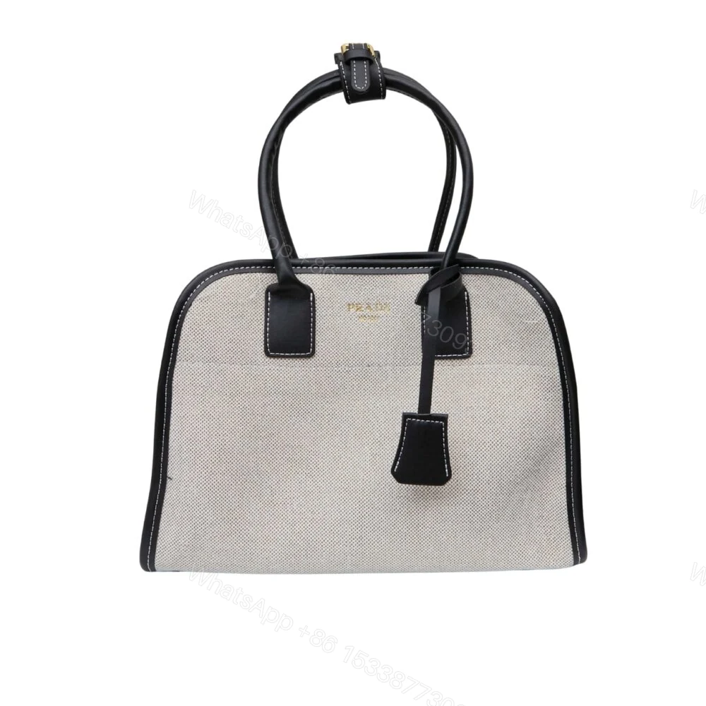 Prada Medium Blend And Tote Bag Black 33Cm — view 1