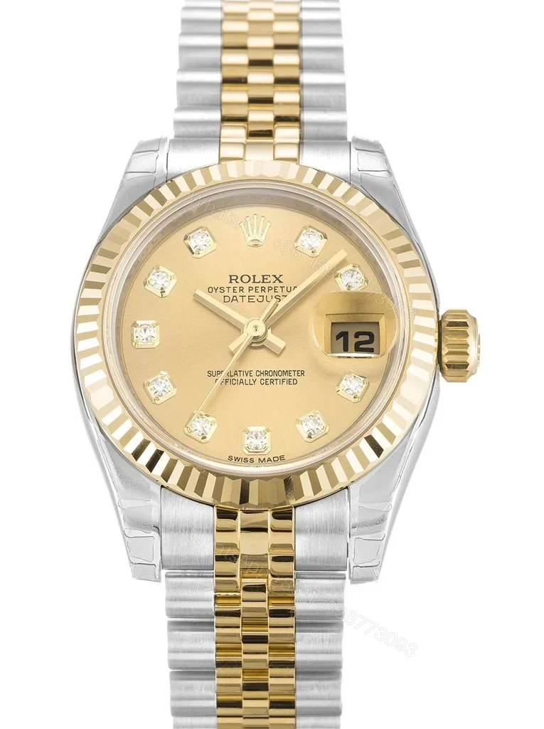 Replica Rolex Lady-Datejust Champagne Dial 179173-2 26 mm — view 1