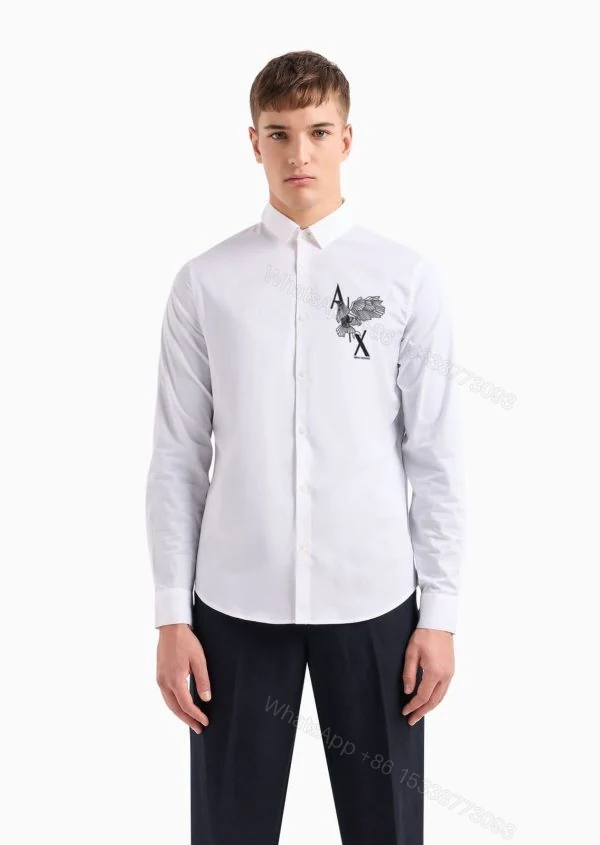 BUY FIRST COPY ARMANI EXCHANGE DESIGNER SUMMER SHIRTS FOR MEN — view 1