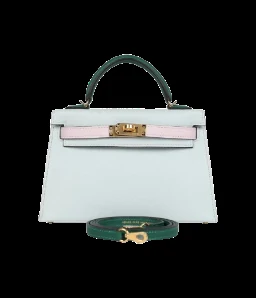 Hermès Kelly Sellier 20 Tri-color Platinum Grey — view 1