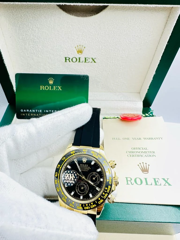 Rolex Gold Chronograph Watch — view 1