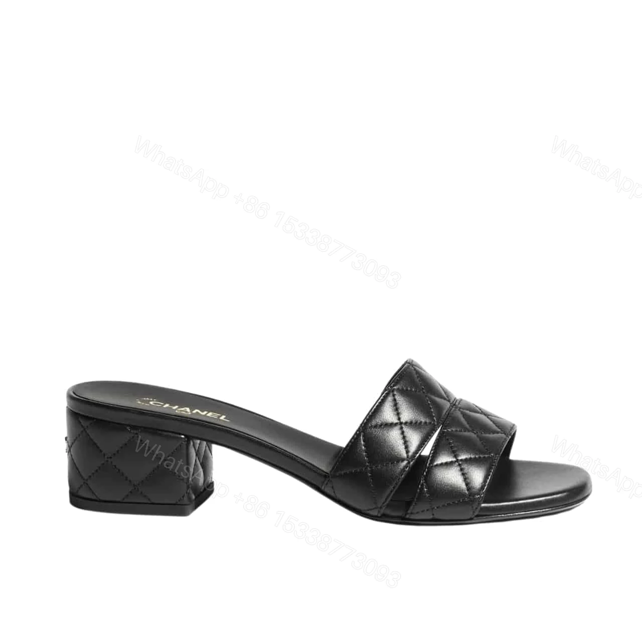 CHANEL MULES BLACK G46480 X01000 94305 — view 1