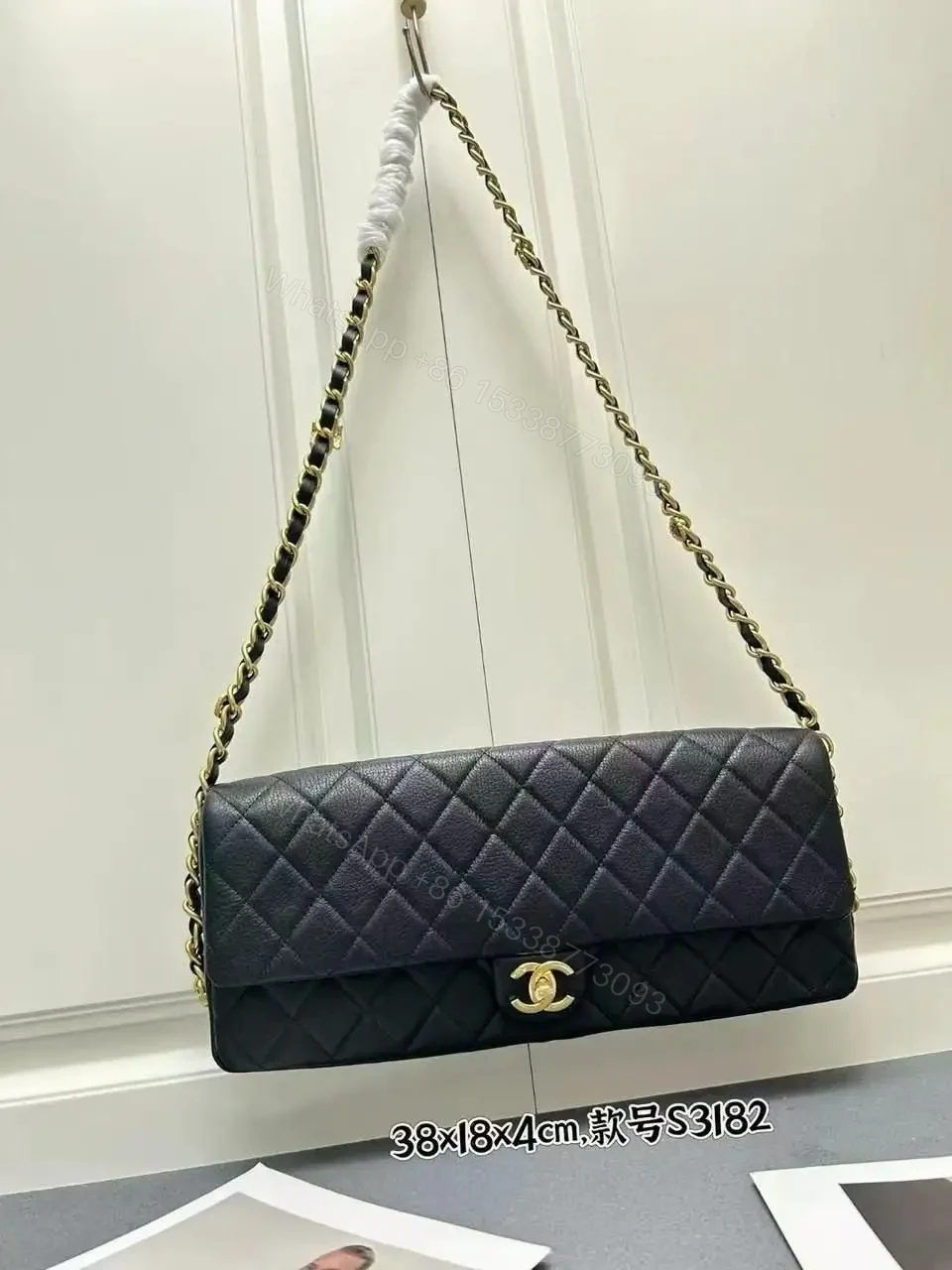 CHANEL Black Lambskin Vintage Shoulder Bag — view 1