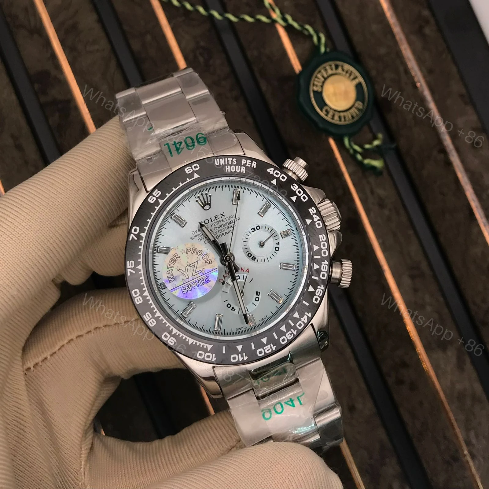 Rolex 40mm Stainless Steel Daytona White Dial — view 1