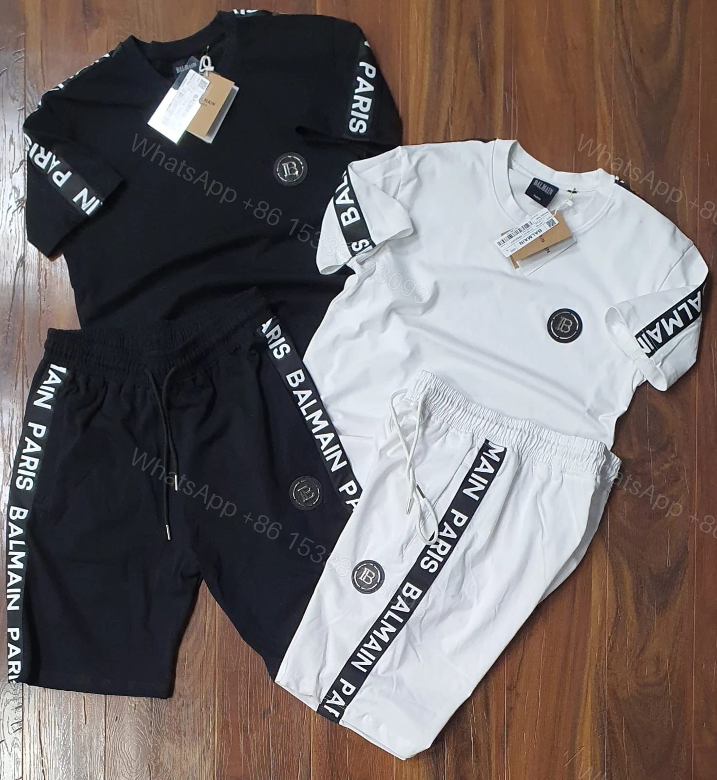 View 5 of First Copy BALMAIN Exclusive Co-ord Set – Heavy Cotton Lycra Edition