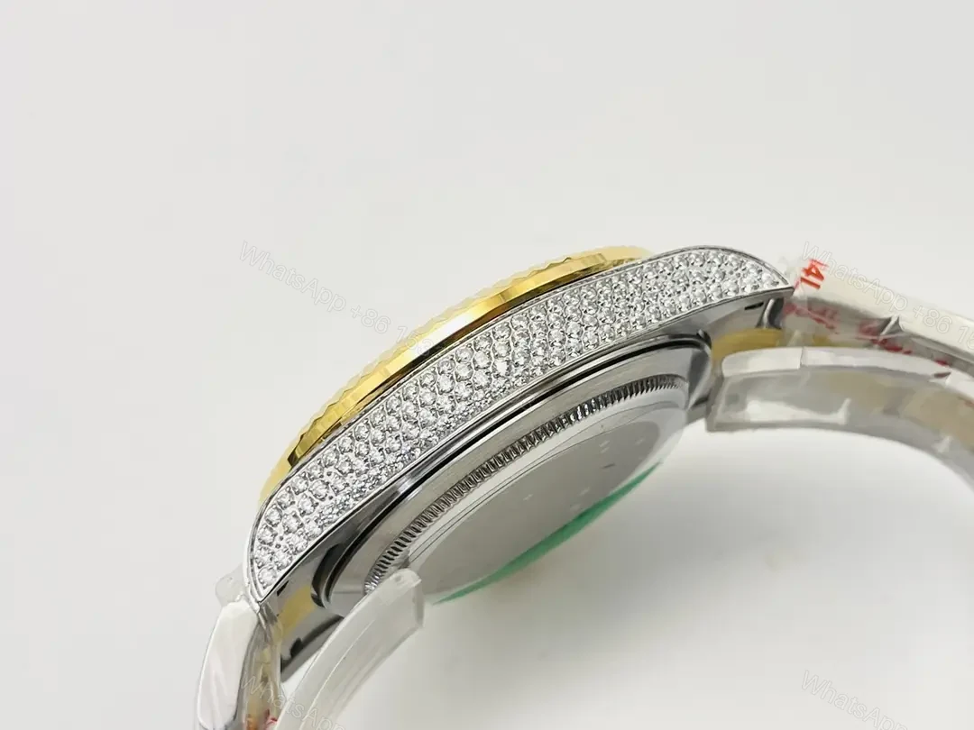 View 6 of Rolex Sky-Dweller Black Rolesor Diamond Paved Oyster Bracelet 42mm RLX-SKY-BLK-ROLS-DIA42-OYS