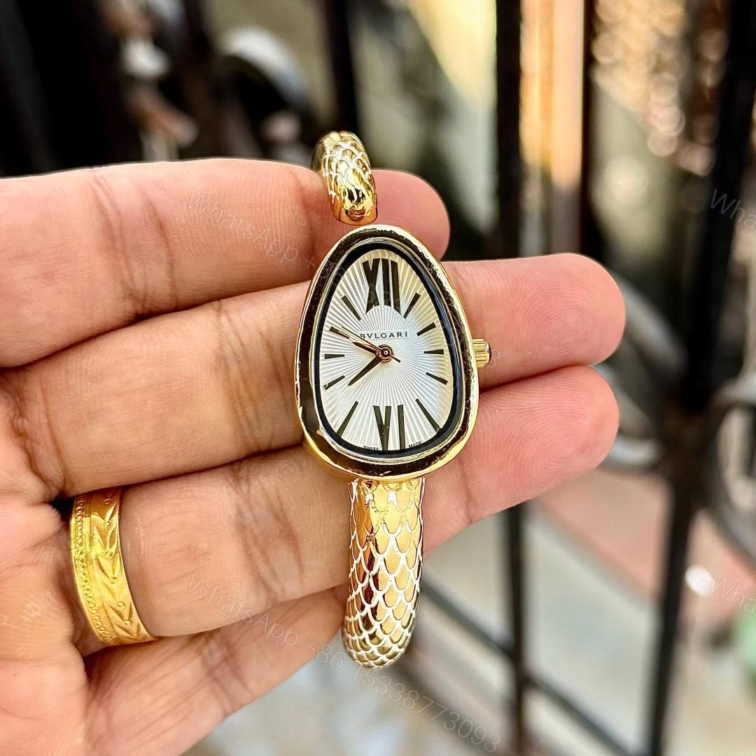 First Copy Bvlgari Serpenti Gold White Dial Women’s Analog Watch — view 1