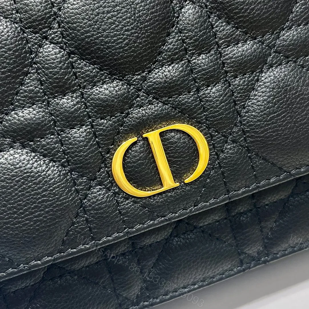 View 6 of Dior Woc Women’s Black Handbag with Gold Lock 20×11.5×3.5cm