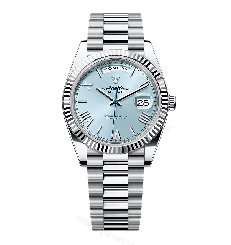 Superclone Rolex Day-Date Ice Blue Dial 228236-0012 40 mm — view 1