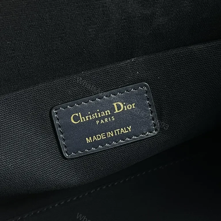 View 7 of Structured Dior-Influenced Monogram Tote: Luxe Everyday Bag