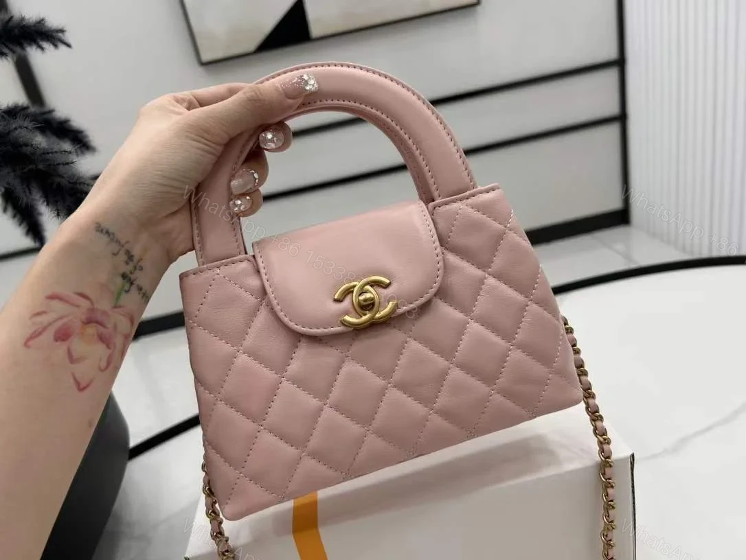 Design 23K Mini / Small Kelly Bag in Light Pink Calfskin and AGHW – Dubai Fashion LUX — view 1