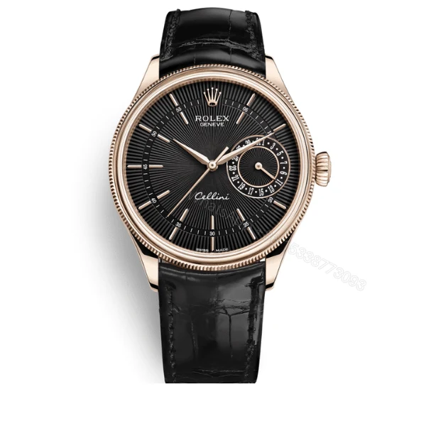 Rolex Cellini Date Black Dial And Everose Gold 39Mm — view 1