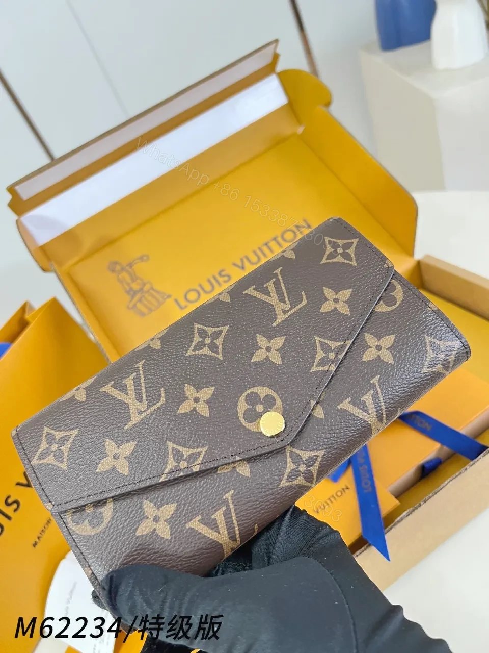 Monogram Canvas Wallet – Compact, Luxe, Secure Card Holder — view 1