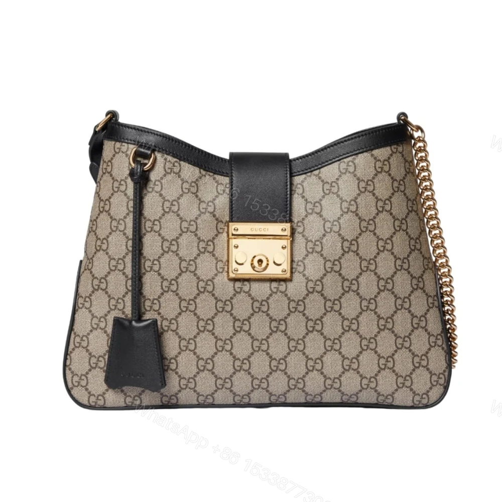 Gucci Padlock GG Medium Shoulder Bag Black 33Cm ‎795113 KHNKG 9769 — view 1