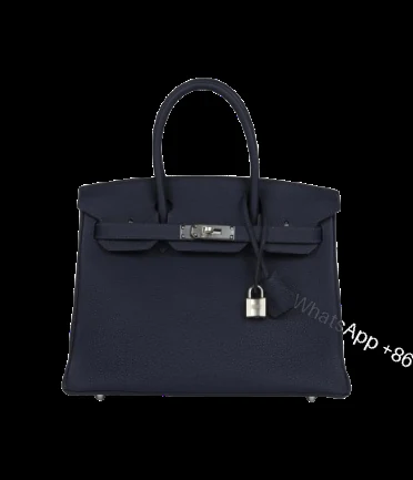 Hermès Birkin 30 Bleu Nuit Togo Palladium Hardware — view 1