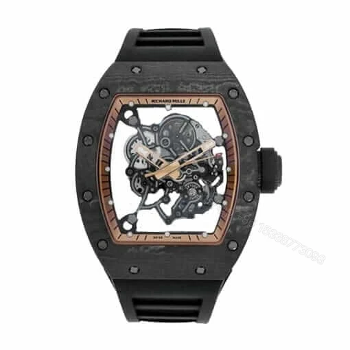 Richard Mille RM 055 Super Clone: Bubba Watson Green Accent White Ceramic Skeleton Dial — view 1
