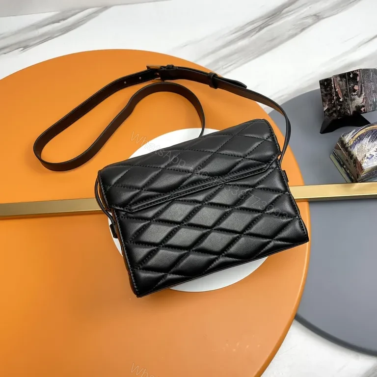 View 6 of Chic Quilted Crossbody with Gold Hardware Bag
