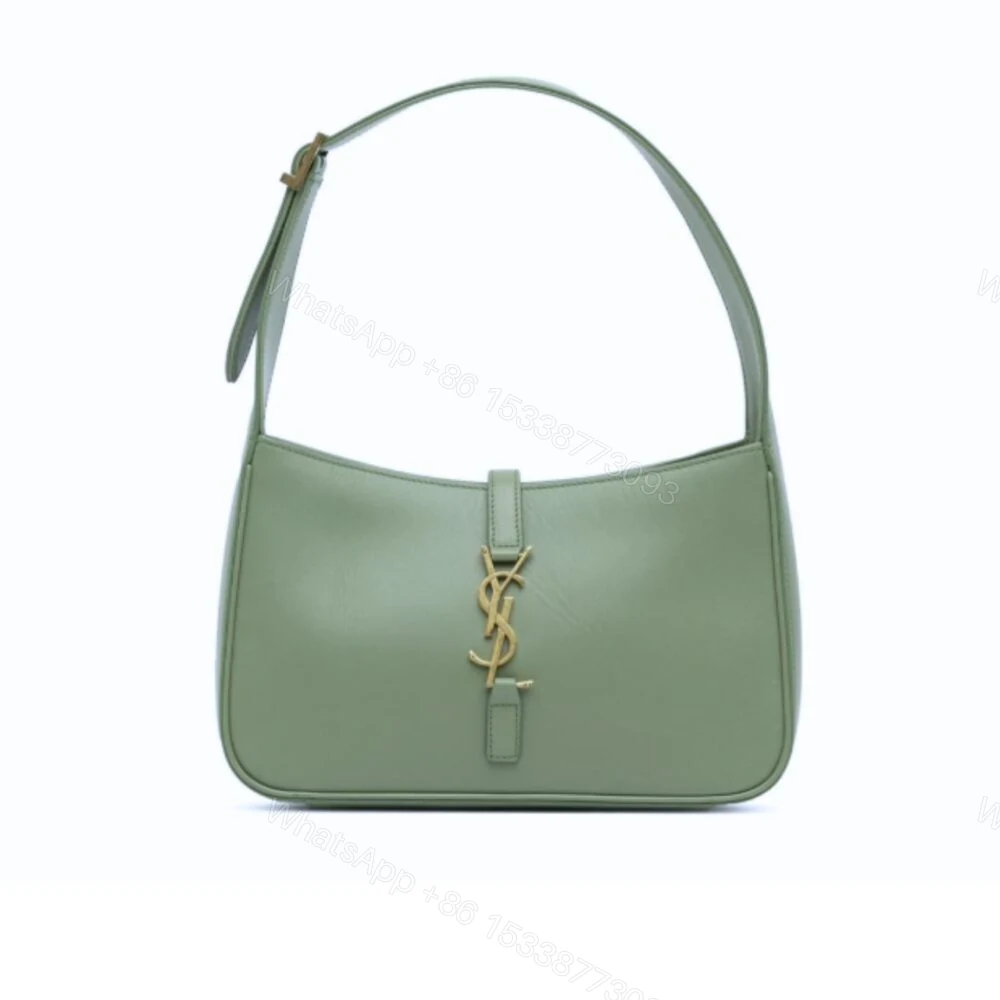 Saint Laurent Le 5 À 7 Hobo Bag In Smooth Green 25Cm — view 1
