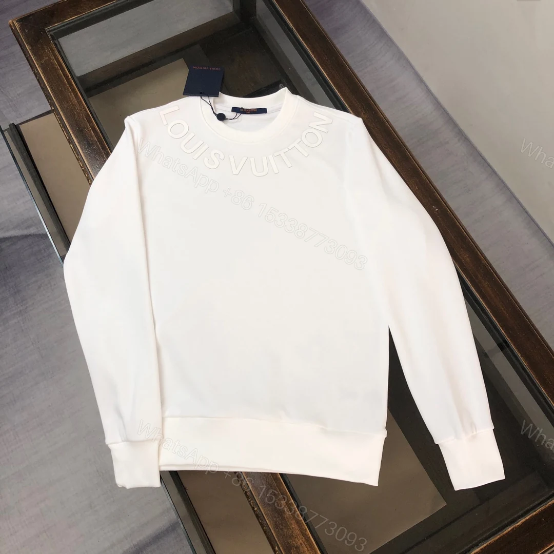 LV一比一白色圓領衛衣高仿精品推薦 原單製作質感極佳 秋冬穿搭百搭真實對版款 — view 1