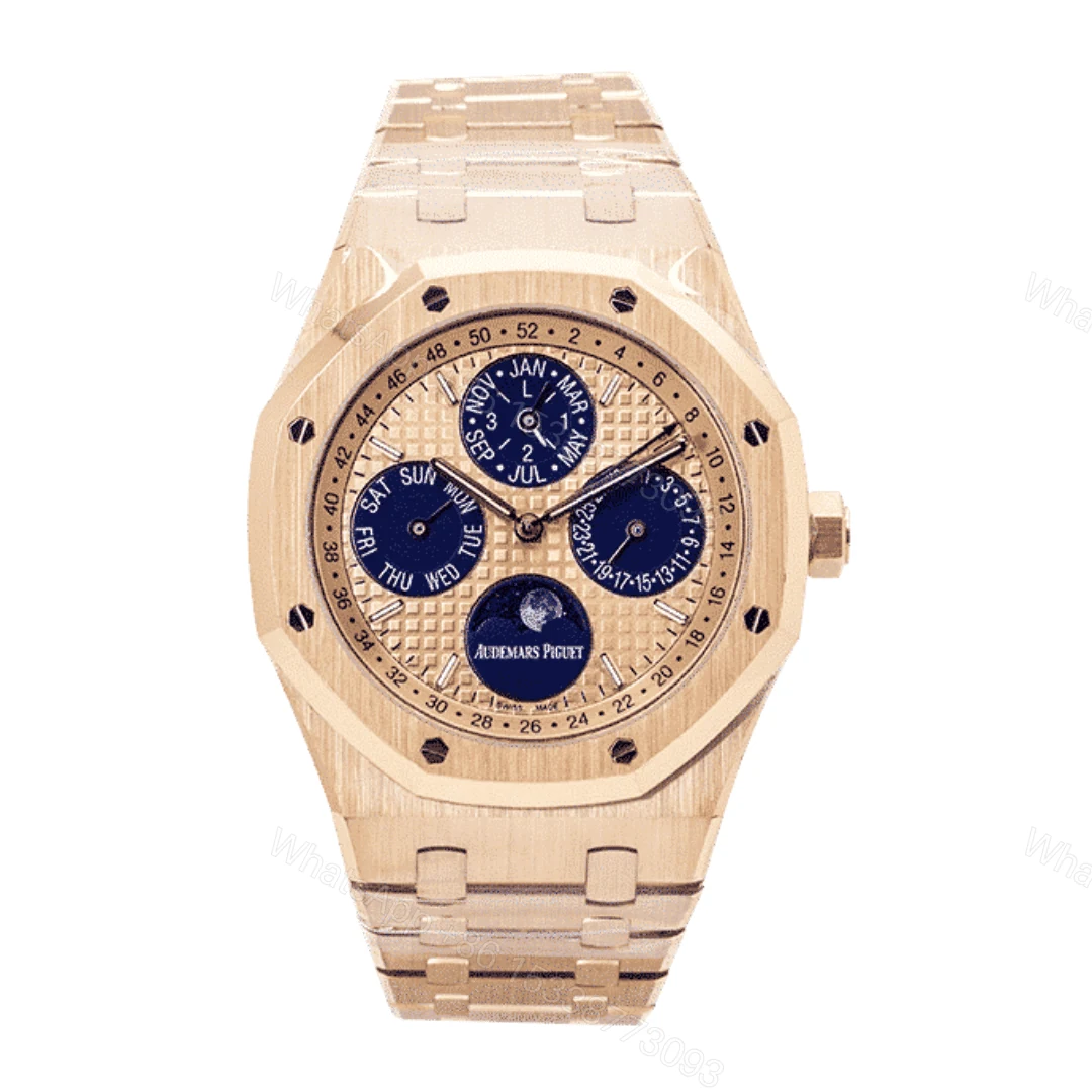 Audemars Piguet Royal Oak Perpetual Calendar Gold Dial Replica — view 1