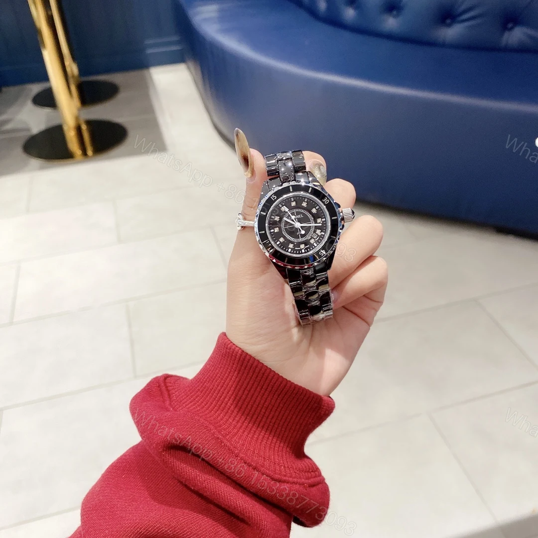 CHANEL J12 黑陶瓷高仿女錶 經典運動款式 — view 1