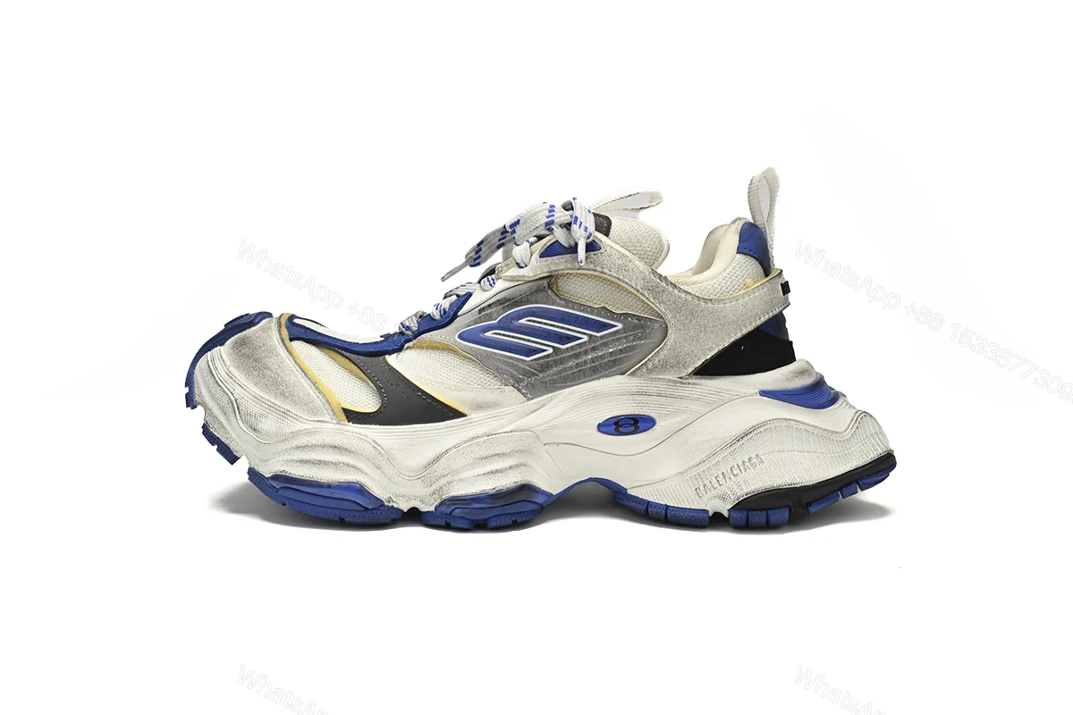 View 9 of Balenciaga CARGO Sneaker White Blue 784339-W2MV1-5895