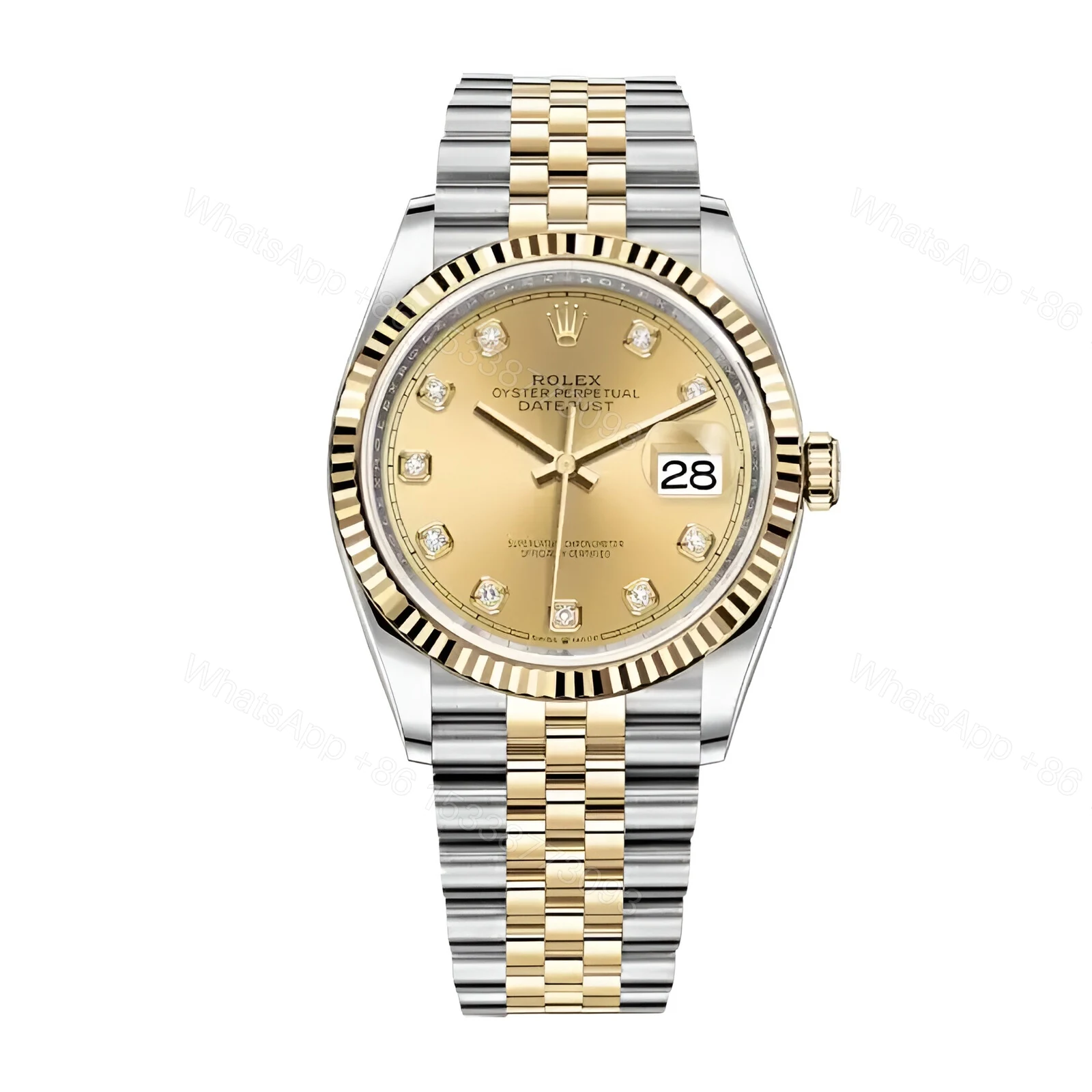 Rolex Datejust 36 Gold 126233 Jubilee Replica — view 1