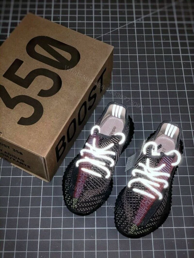 View 5 of First Copy Adidas Yeezy Boost 350 V2 Static Black Men’s Sneakers