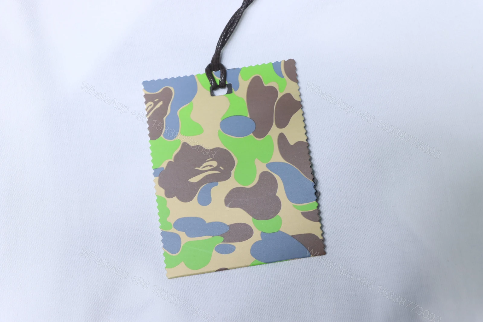 View 7 of Bape 26ss Classic Diamond Patterned Old-Style Print Short Sleeve Shirt white