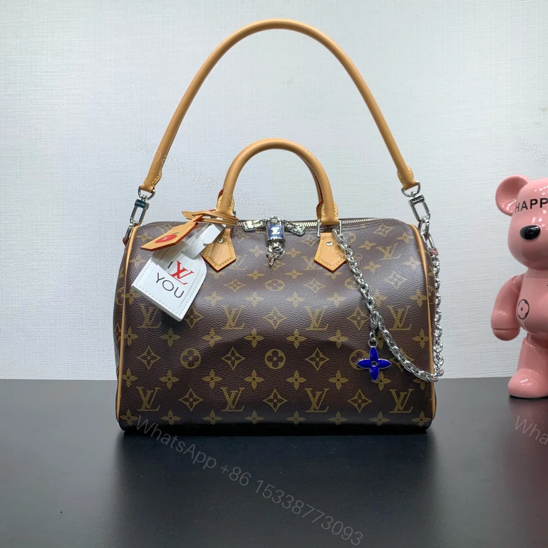 LV A貨Speedy 30手提包 女士老花鏈條款 奢華經典再現 — view 1